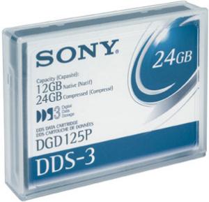 DGD125P SONY 4mm DDS3 DDS-3 12GB/24GB 125 Meter Data Tape Cartridge