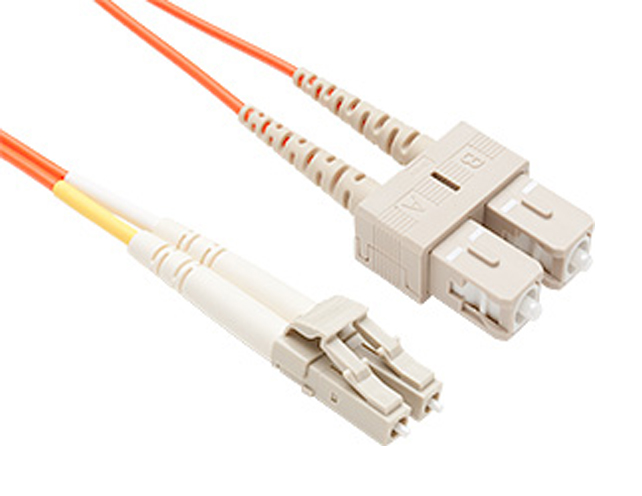 LC-SC-MM-1M-BIT 1 Meter (3.28ft) LC to SC MultiMode 3rd Party Duplex Fiber Cable