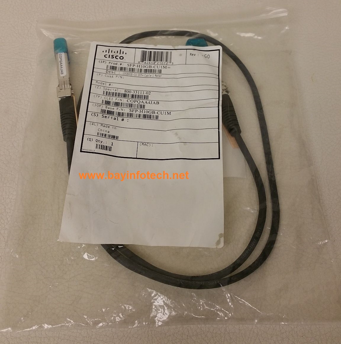 SFP-H10GB-CU3M