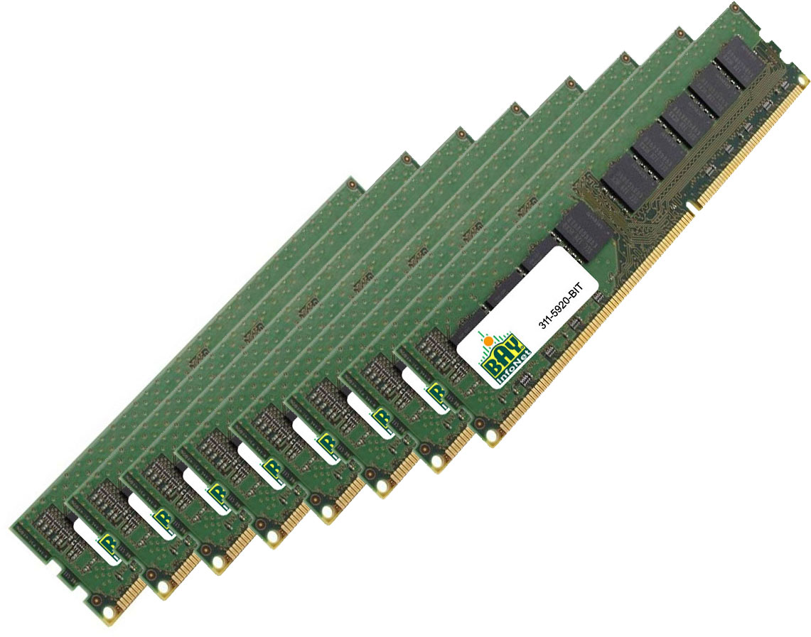 311-5920 Dell 3rd Party 4GB Kit (8x512MB) DDR2 533MHz PC2-4200 240-Pin ECC Unbuffered UDIMM Memory