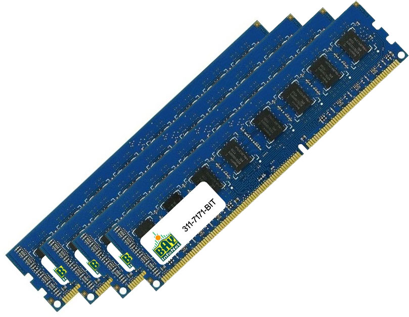 311-7171 Dell 3rd Party 8GB Kit (4x2GB) DDR2-667MHz PC2-5300 non-ECC Unbuffered UDIMM Memory