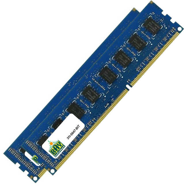 311-5647 Dell 3rd Party 512MB Kit (2x256MB) DDR2-533MHz PC2-4200 non-ECC UDIMM Memory