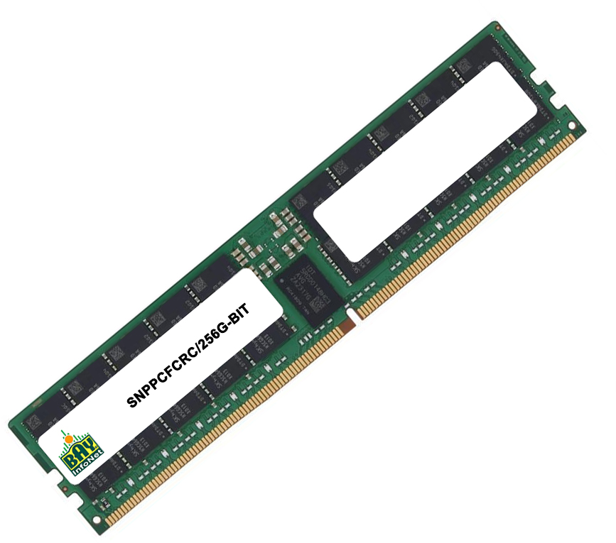 SNPPCFCRC/256G-BIT Dell 3rd Party 256GB DDR5 4800MHz PC5-38400 ECC RDIMM RAM Memory